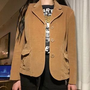 Lady Hathaway corduroy camel blazer (M)